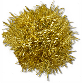 Gold Tinsel Pom