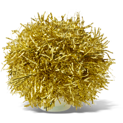 Gold Tinsel Pom