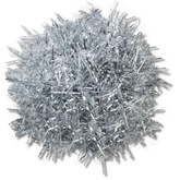 Silver Tinsel Pom