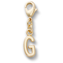 Gold Letter G Charm