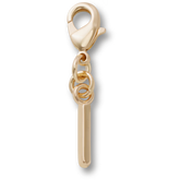 Gold Letter I Charm