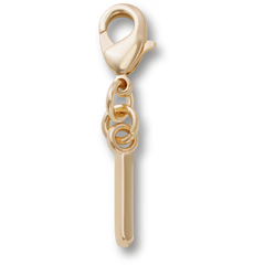 Gold Letter I Charm