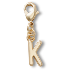 Gold Letter K Charm