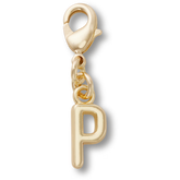 Gold Letter P Charm