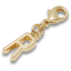 Gold Letter R Charm