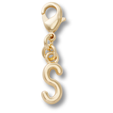 Gold Letter S Charm