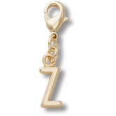 Gold Letter Z Charm