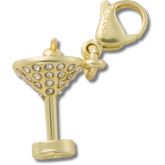 Gold Martini Charm