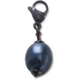 Silver Black SMT Pearl Charm