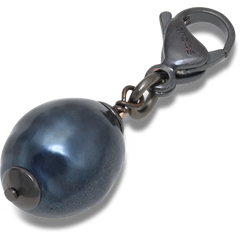 Silver Black SMT Pearl Charm