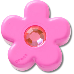 Bright Pink Flower With Gem