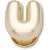 Gold Bubble Letter U