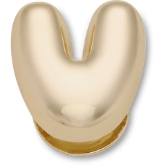 Gold Bubble Letter V