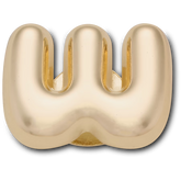 Gold Bubble Letter W