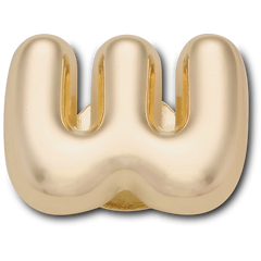 Gold Bubble Letter W