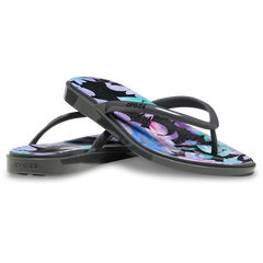 Miami Round Toe Dark Floral Flip
