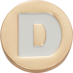 Gold Letter D