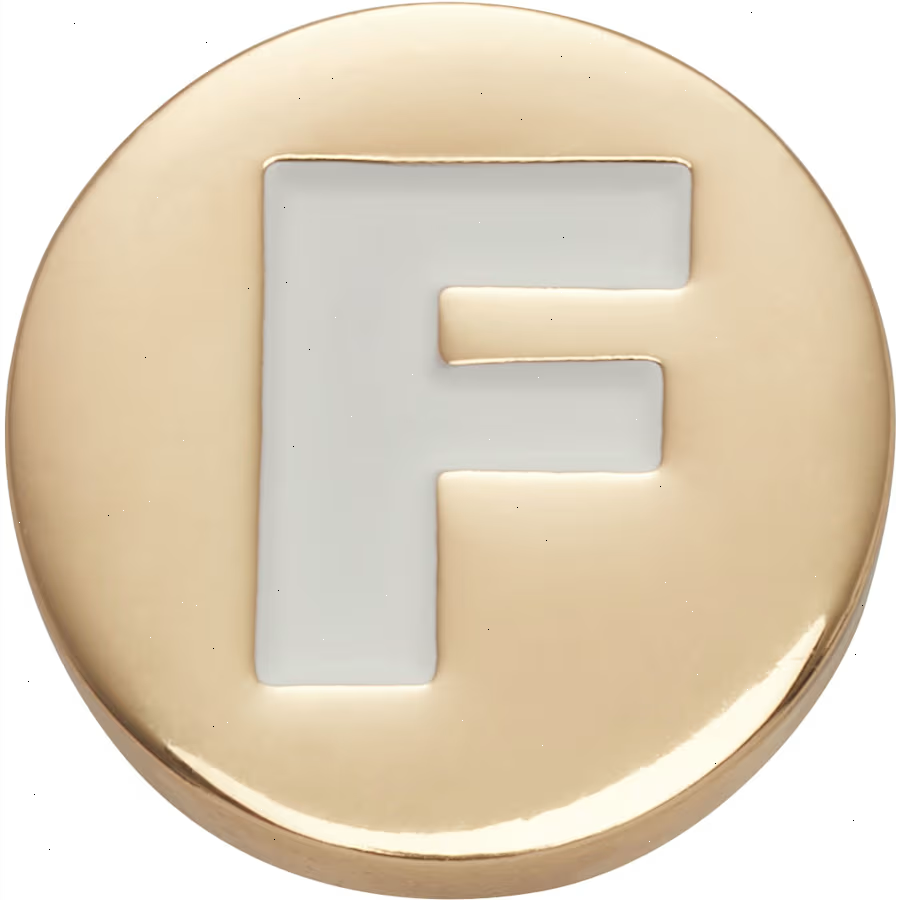 Gold Letter F