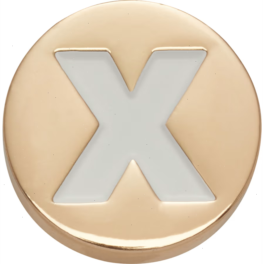 Gold Letter X