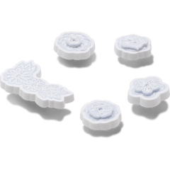 White Elegant Floral 5 Pack