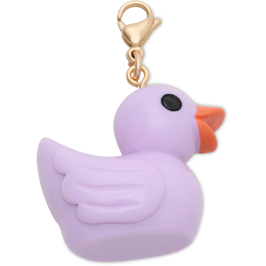 Purple Rubber Duck Charm