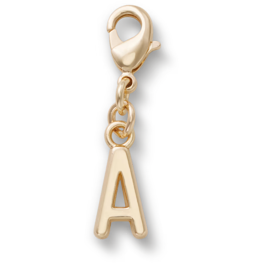 Gold Letter A Charm