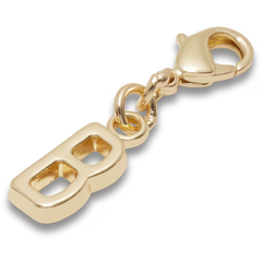 Gold Letter B Charm