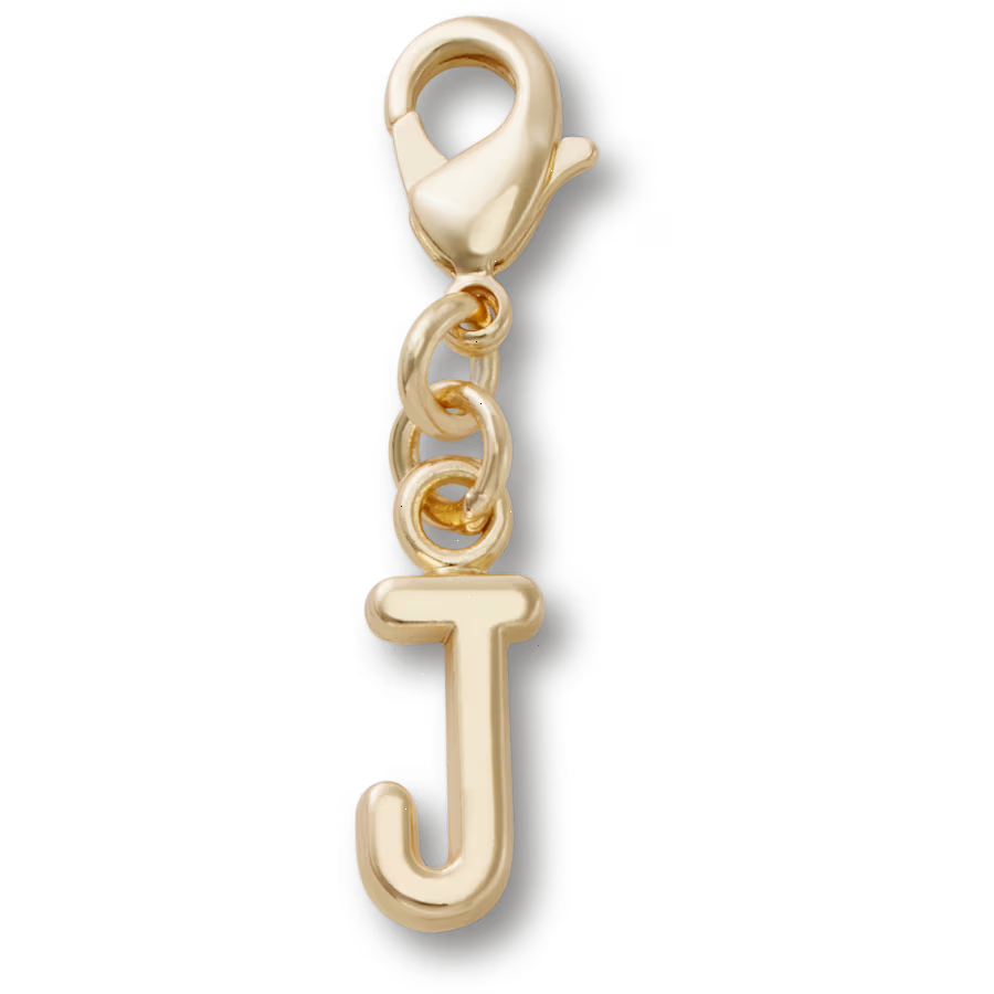 Gold Letter J Charm