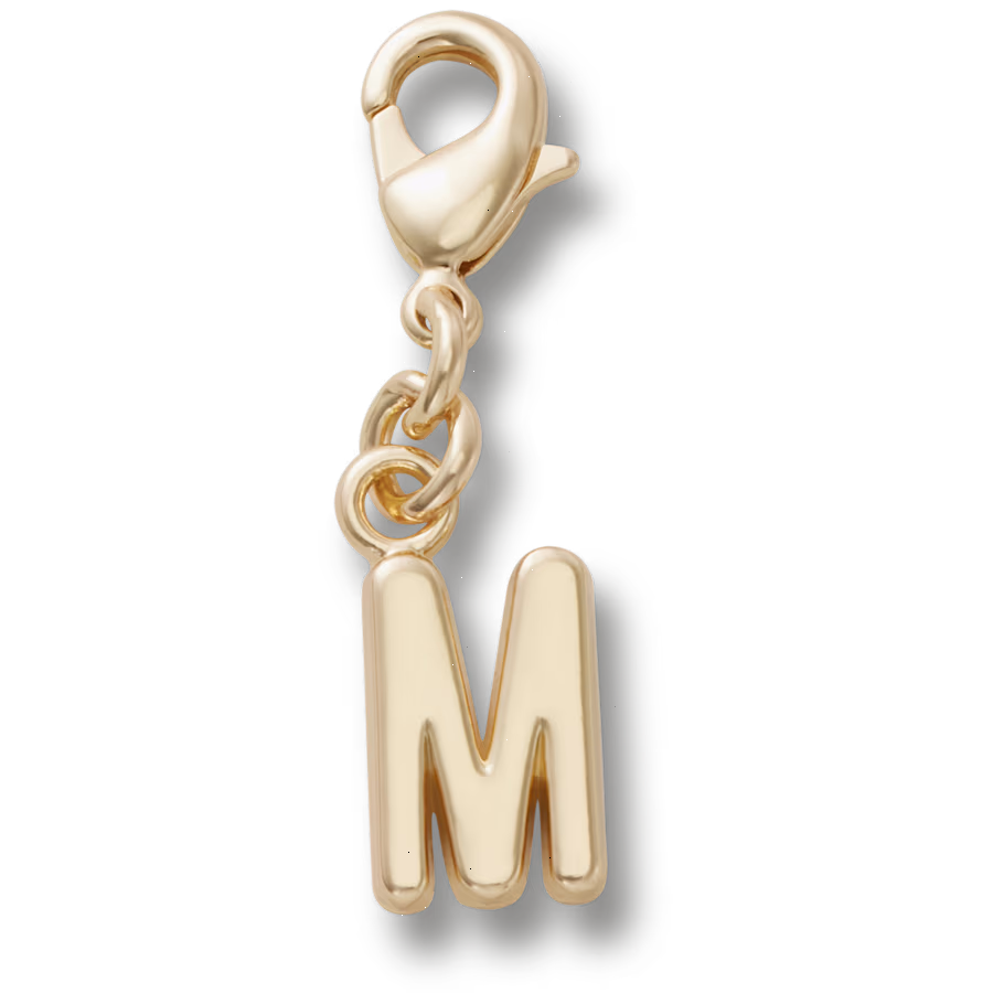 Gold Letter M Charm