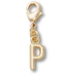Gold Letter P Charm