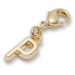Gold Letter P Charm