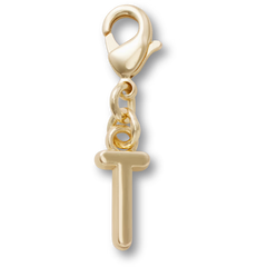 Gold Letter T Charm