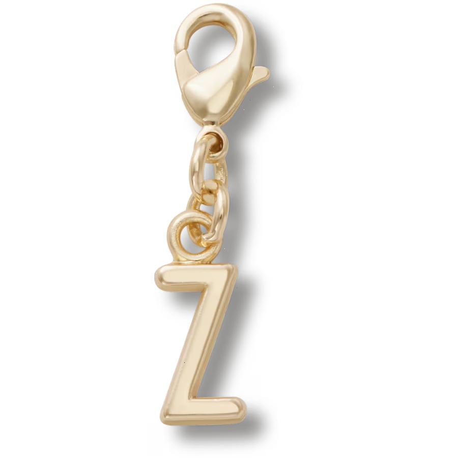 Gold Letter Z Charm