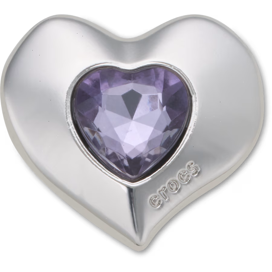 SilverandPurple SMT Gem Heart