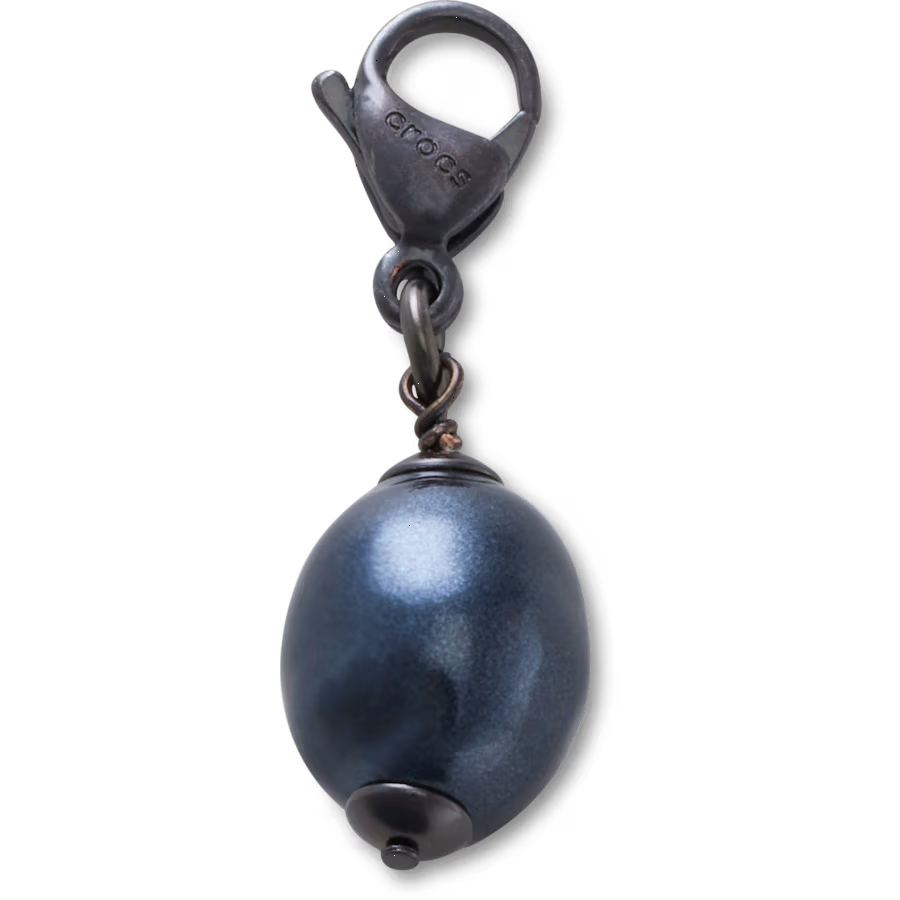 Silver Black SMT Pearl Charm