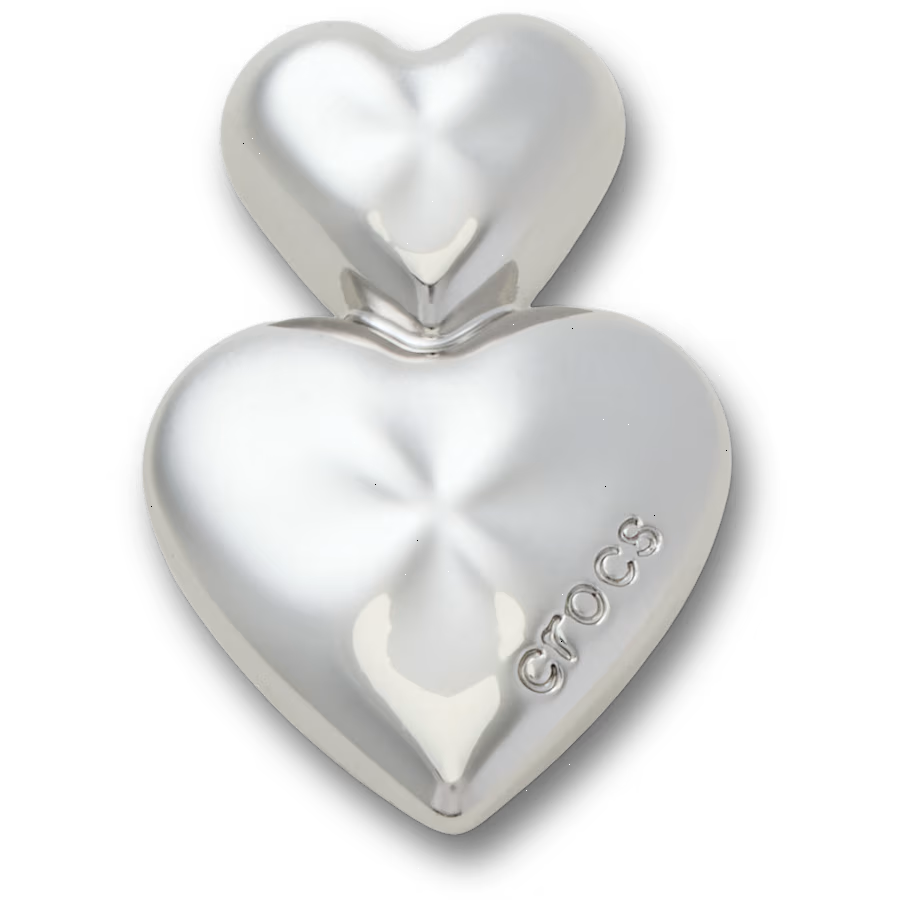 Silver Double Heart