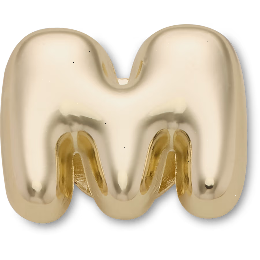 Gold Bubble Letter M