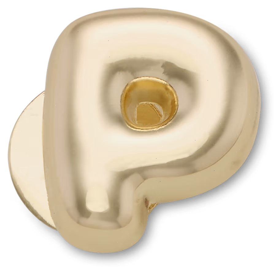 Gold Bubble Letter P