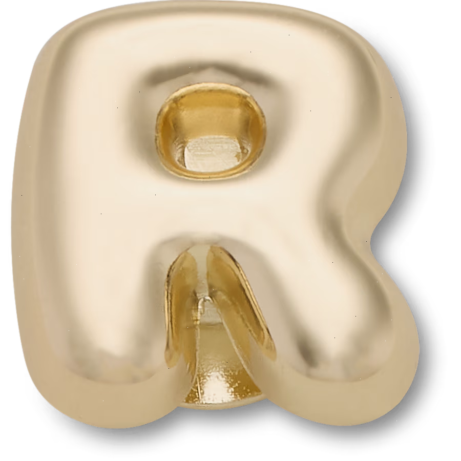 Gold Bubble Letter R
