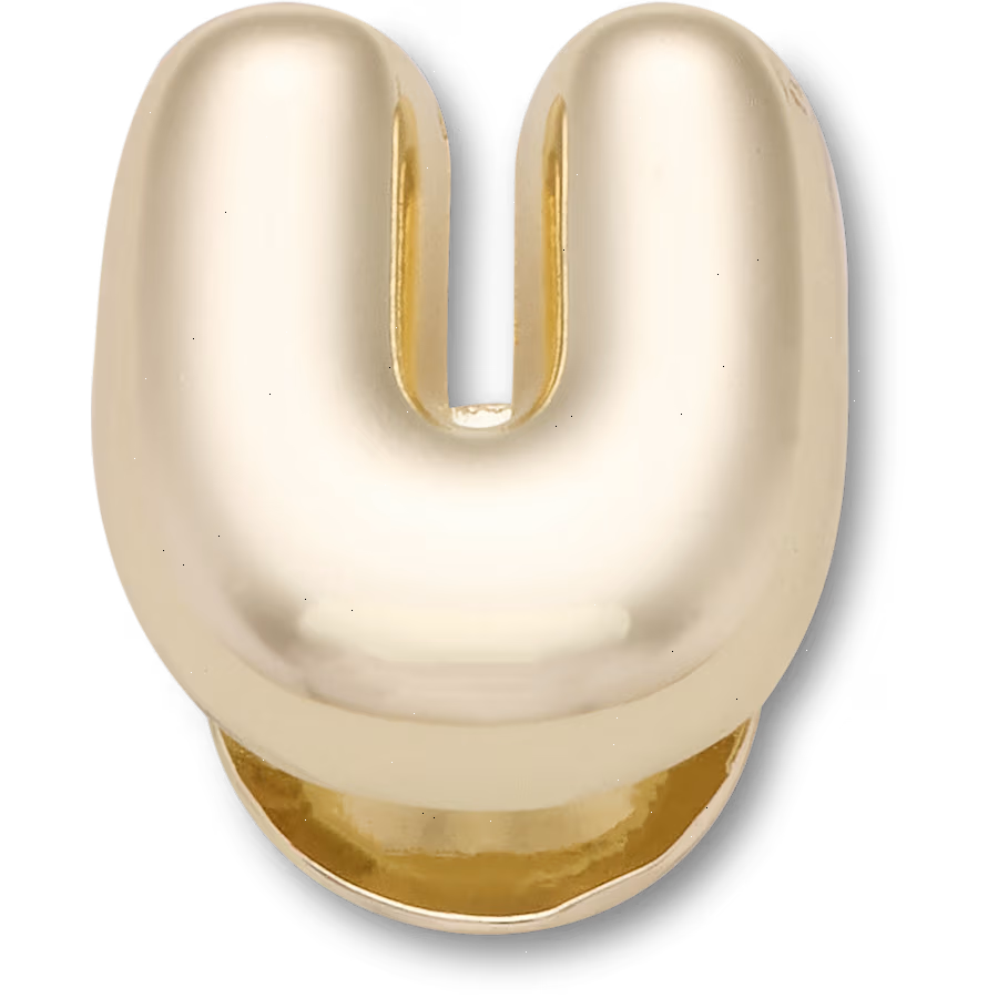 Gold Bubble Letter U