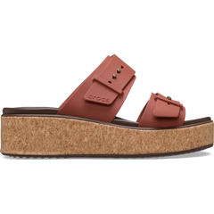 Brooklyn Buckle Low Wedge Cork Sandal