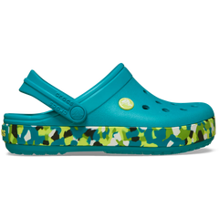 Kids' Crocband Glow Confetti Band Clog