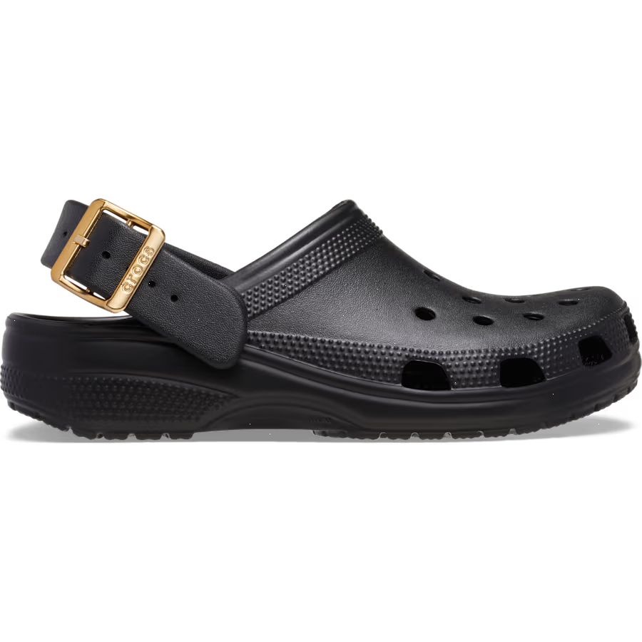 Classic Metallic Buckle Clog