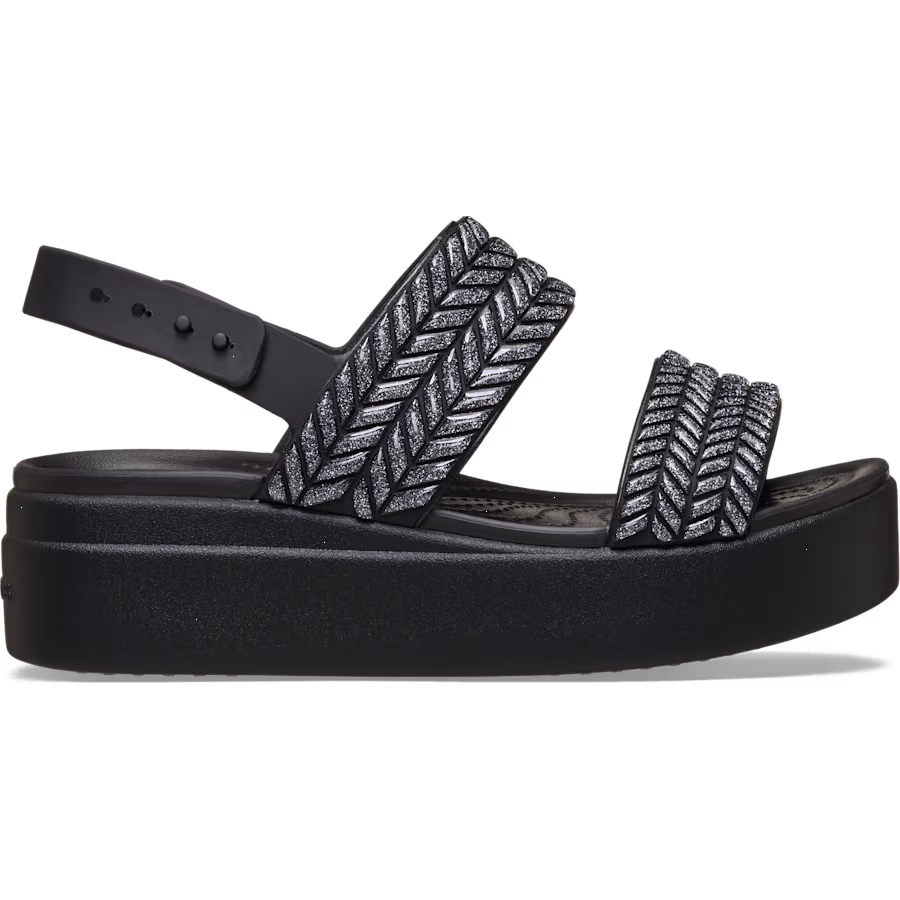 Brooklyn Woven Sparkle Low Wedge